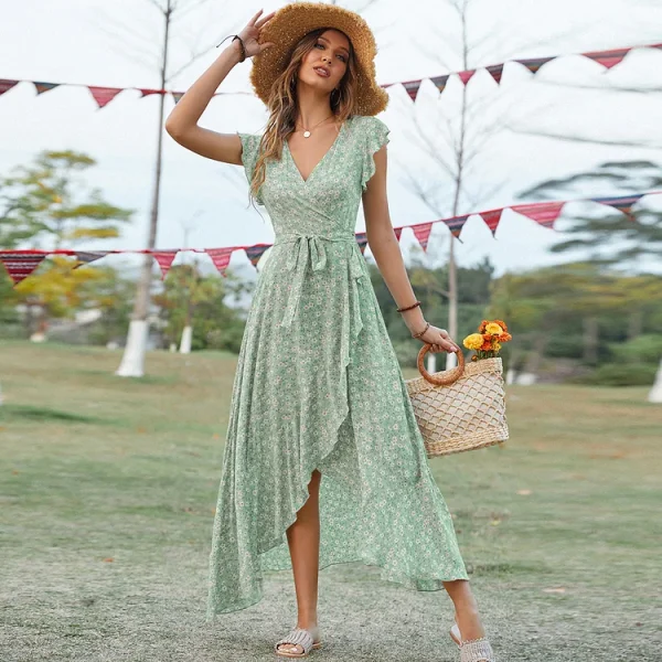 Strap holiday dress