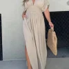Slimming Split Dress