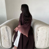 Hot sale robe Arab Dubai chiffon pleated fan-shaped sleeves color matching jacket women's clothing