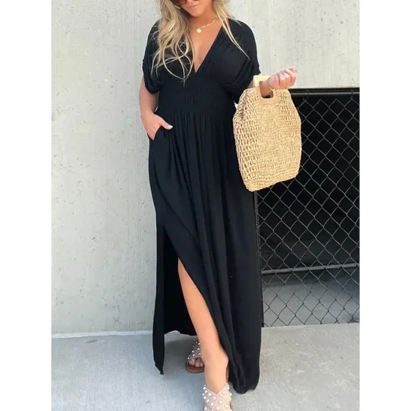 Slimming Split Dress