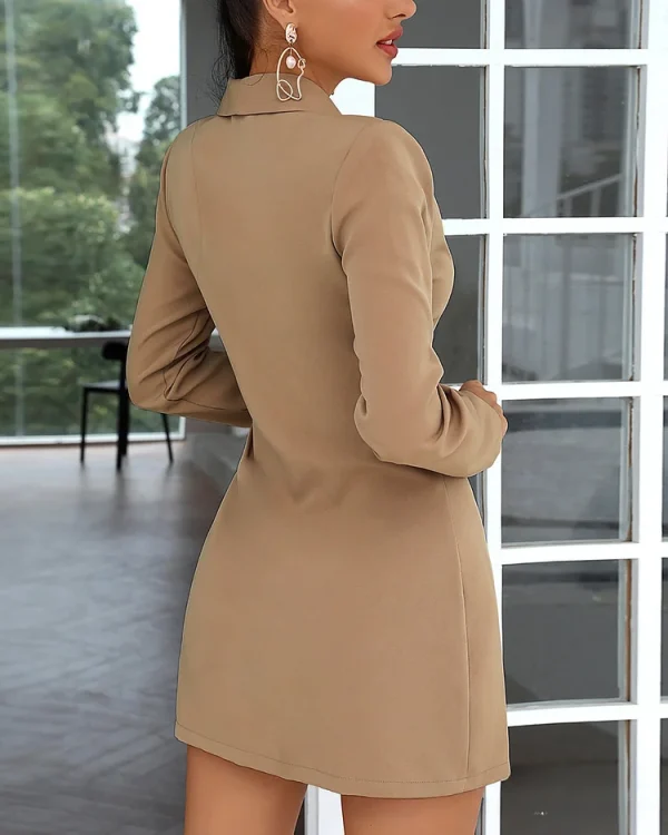 Pleated suit dress